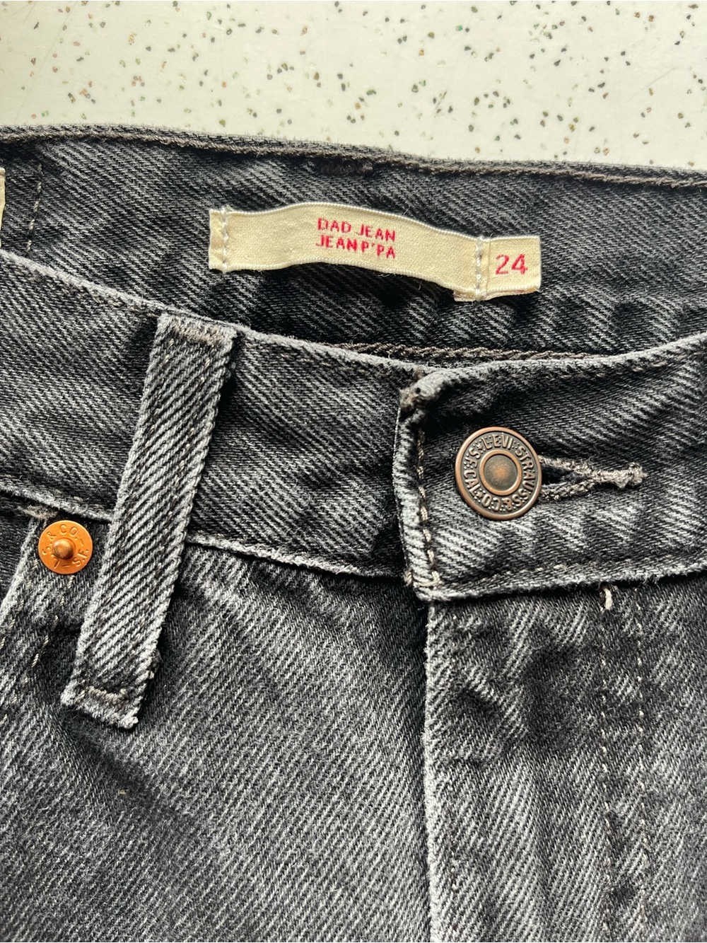 Levi's Black Dad Jeans - Picture 7 of 9